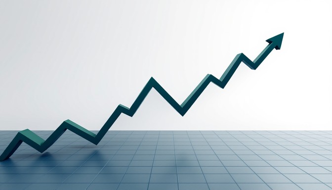 Financial graphs representing financial term investment